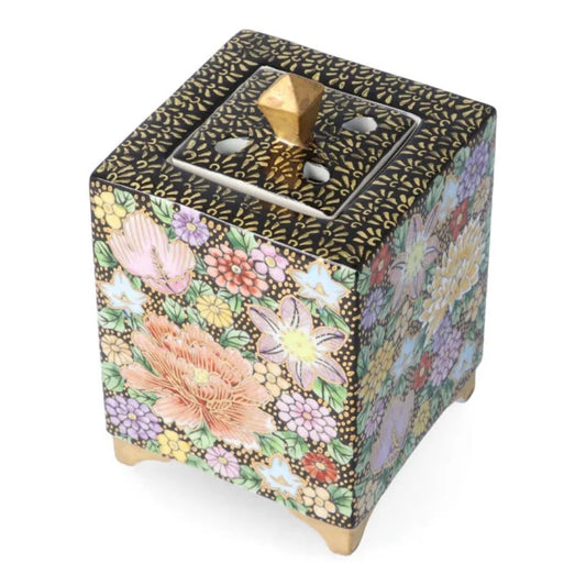 JAPANESE INCENSE BURNER KUTANI KIN HANAZUME