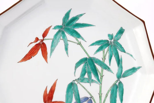 ARITA WARE “NIGOSHIDE BAMBOO DESIGN PLATE” – CREATED BY THE 15TH KAKIEMON