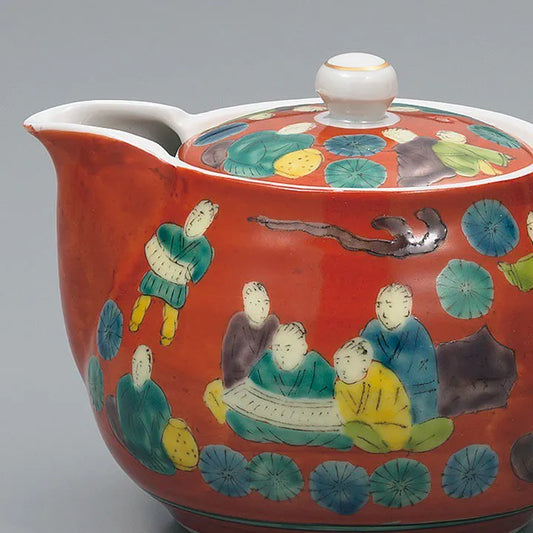 KUTANI JAPANESE TEA POT MOKUBEI STYLE