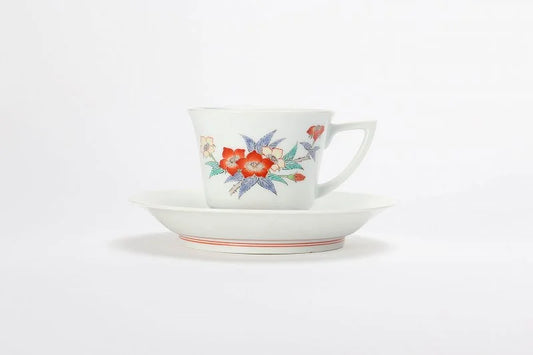 ARITA WARE COFFEE CUP ICHIGOHANAMON / KAKIEMON