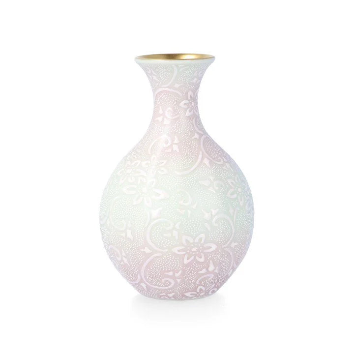 KUTANI WARE VASE (HAKUSAITESSENHAKUBUNSHIROCHIBU) /KINGYOKU NAKADA