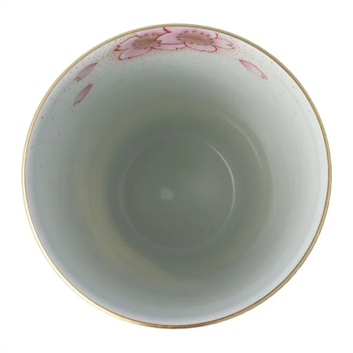 JAPANESE KUTANI TUMBLER - KINRANDE CHERRY BLOSSOM CREST/YOSHINORI FUKUDA