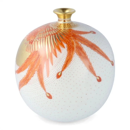 KUTANI WARE MARUTSUBO KINRANDE PHOENIX /YOSHINORI FUKUDA