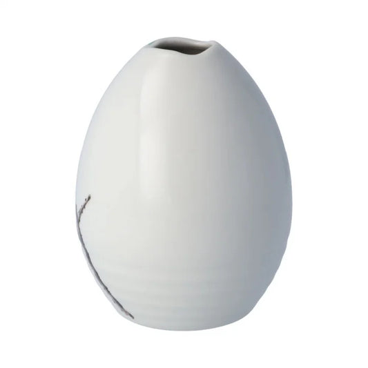 KUTANI JAPANESE SINGLE FLOWER VASE KUCHINAMI HOUDAN-GATA DAI SNOW NIJAKU-ZU / TOSHITO NAKAMURA