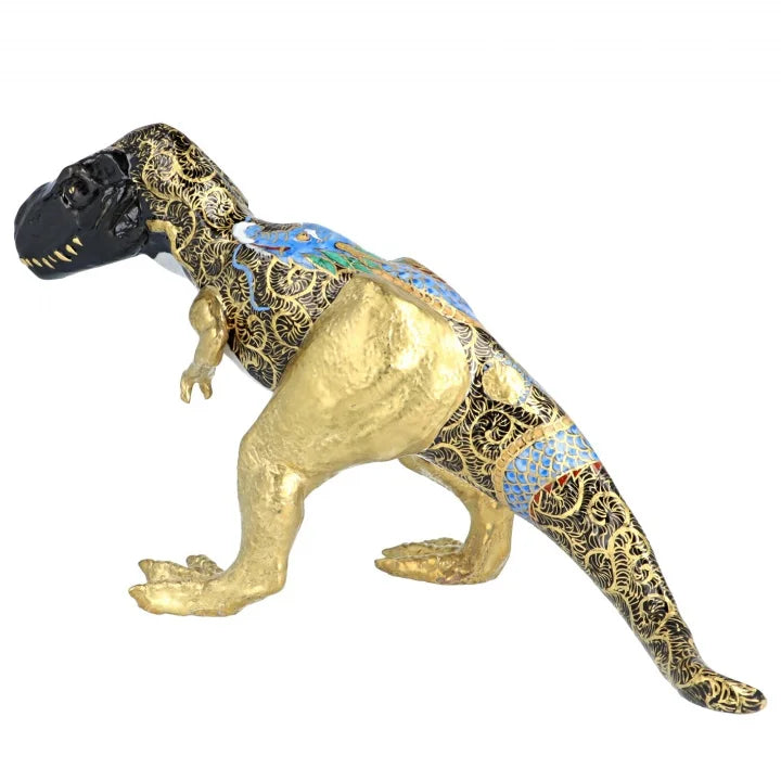 KUTANI WARE FIGURINE TYRANNOSAURUS DRAGON BY TOSHIFUMI TAKA