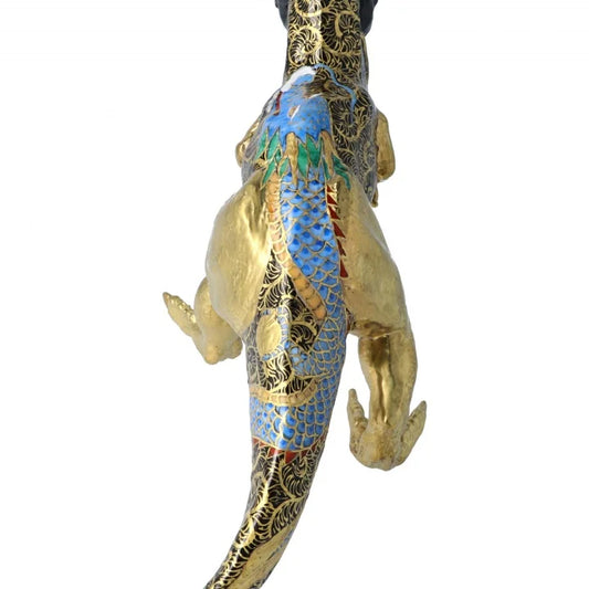 KUTANI WARE FIGURINE TYRANNOSAURUS DRAGON BY TOSHIFUMI TAKA