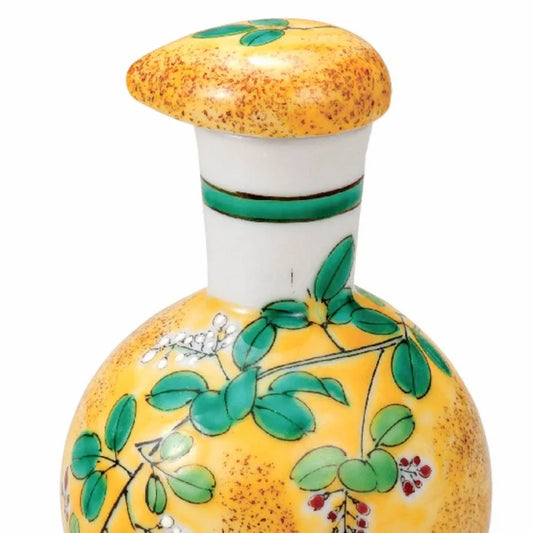 KUTANI WARE SOY SAUCE DISPENSER (SMALL)YOSHIDAYA HAGI DESIGN, BIZAN KILN, JAPANESE CERAMIC SAUCE CONTAINER