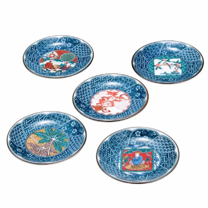 KUTANI WARE SHONZUI KOZARA SET: ERA DESIGN/BIZAN KLIN