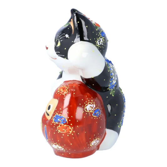 JAPAN KUTANI LUCKY CAT(DARUMA MANEKI-NEKO) KUROMORI