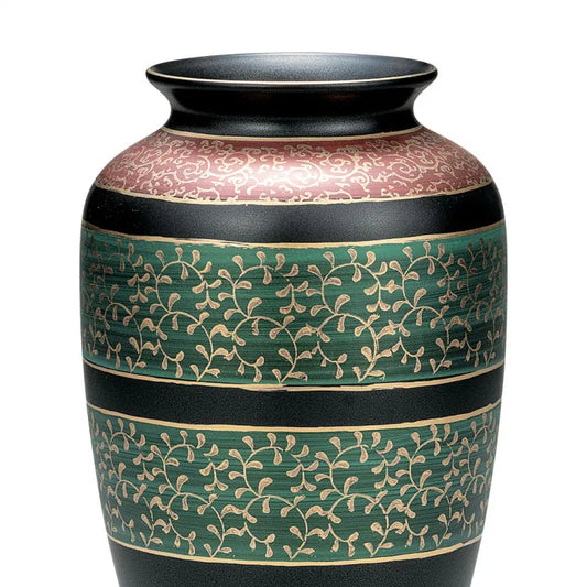 JAPANESE FLOWER VASE KUTANI GOLDEN ARABESQUE