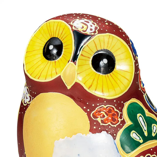 JAPANESE OWL FIGURINE KUTANI MOUNT FUJI