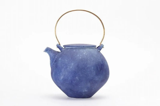 ARITA JAPANESE PORCELAIN TEAPOT – RISOGAMA COSMOS BLAST LARGE KYUSU POTTERY GIFT