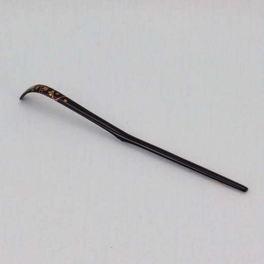 WAJIMA LACQUERWARE CHASHAKU SAKURA MAKIE DESIGN, TRADITIONAL JAPANESE TEA CEREMONY SPOON