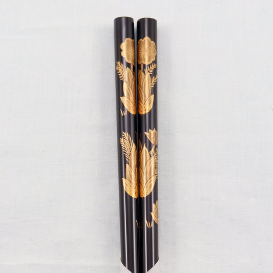 WAJIMA LACQUER CHOPSTICKS PAIR FUKUJUSO