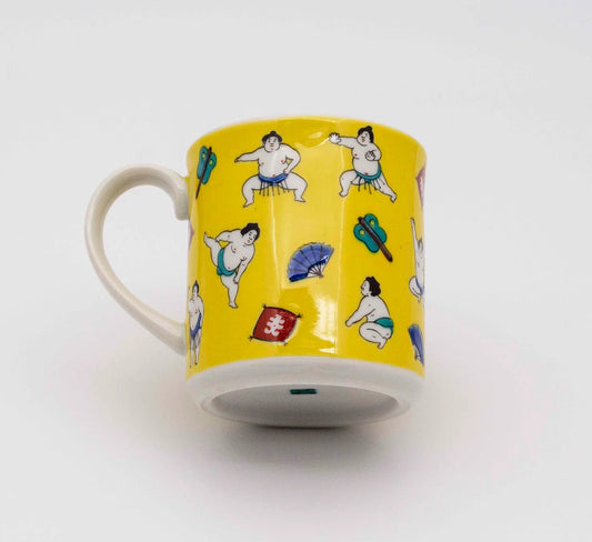KUTANI WARE SUMO WRESTLER MUG / SEIKOU KILN