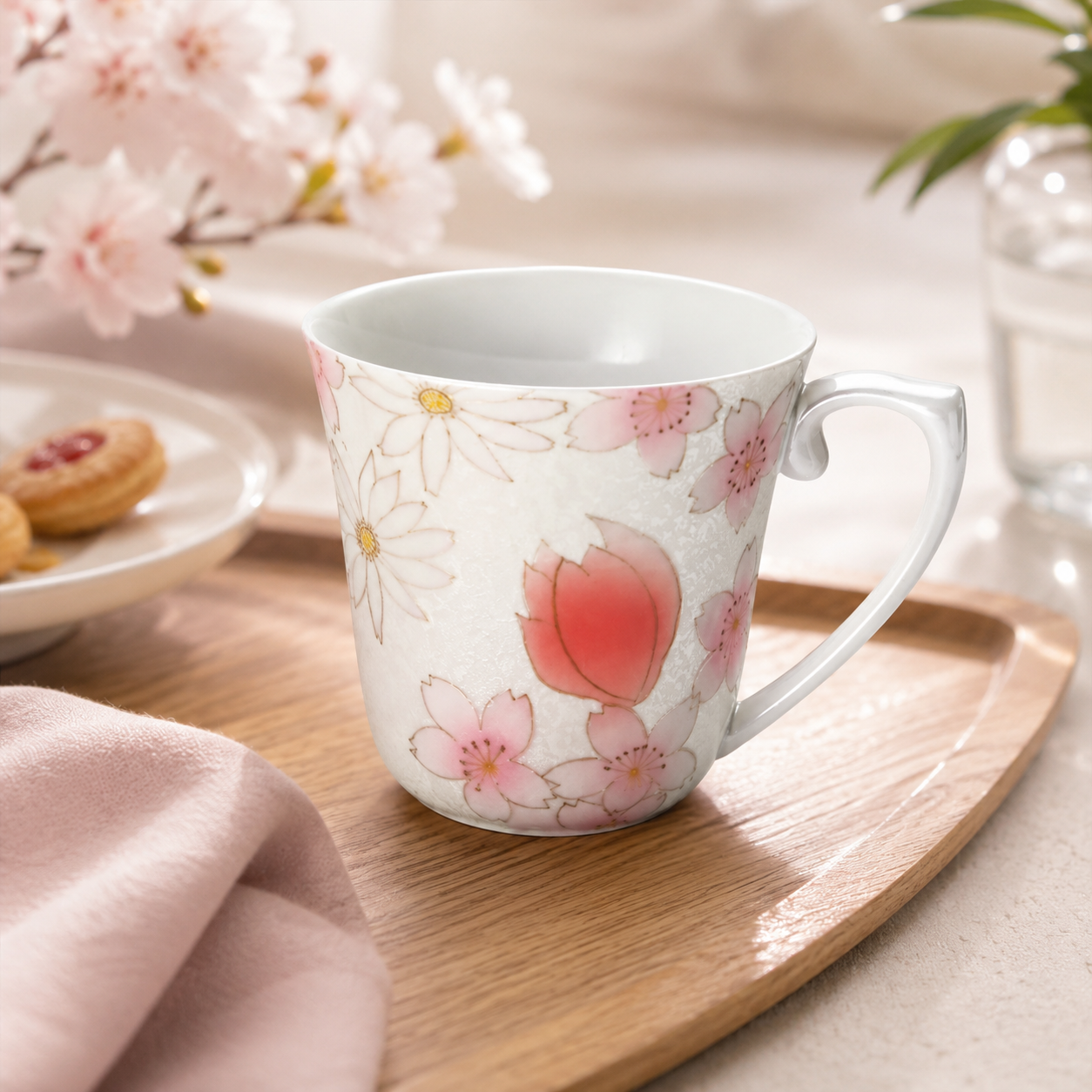 ARITA WARE CHERRY BLOSSOM MUG/ TASEI KILN