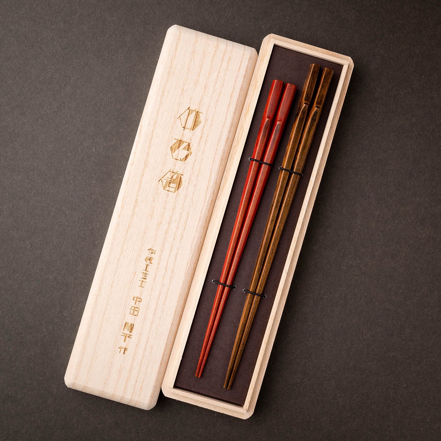 WAKASA-NURI HEXAGONAL BAMBOO CHOPSTICKS PAIR (COUPLE SET)