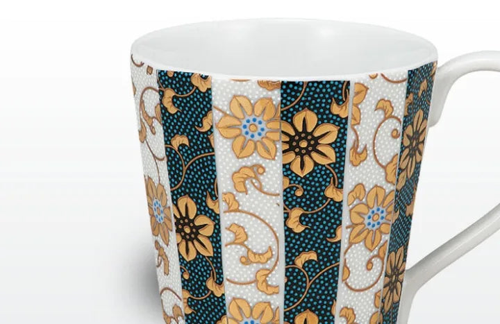 KUTANI JAPANESE MUG CUP AOCHI SHIROCHIBU TESEEN MON