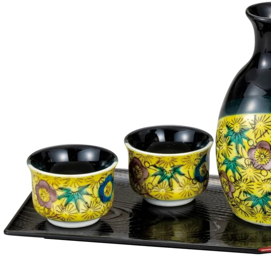 JAPANESE SAKE SET KUTANI YOSHIDAYA SHOCHIKUBAI