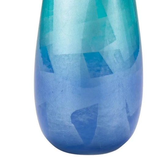 JAPANESE KUTANI FLOWER VASE – GINSAI SILVER OVERLAY DESIGN