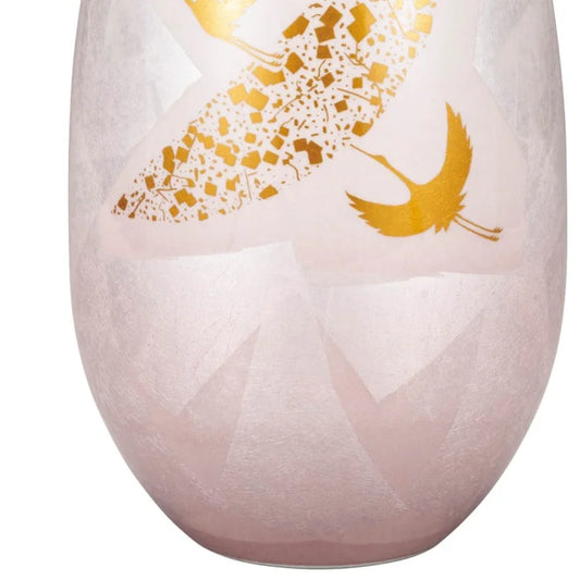 KUTANI WARE FLOWER VASE GINSAI CRANE