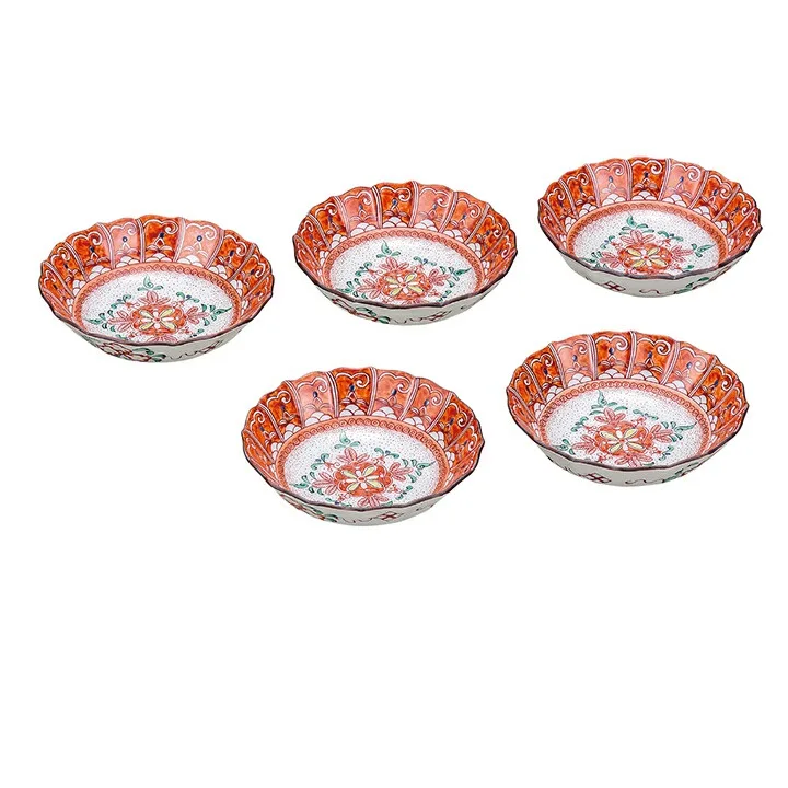 KUTANI PORCELAIN KOBACHI SET - IIDAYA DESIGN, TRADITIONAL JAPANESE ART