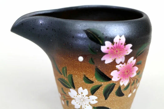 KUTANI WARE COLD SAKE SET (HANA KASUMI)/ BIZAN KILN