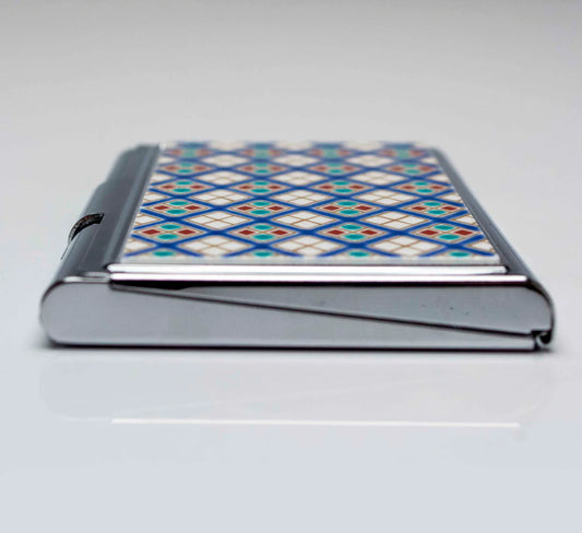 KUTANI JAPANESE CARD CASE DIAMOND PATTERN /SEIKOU KLIN