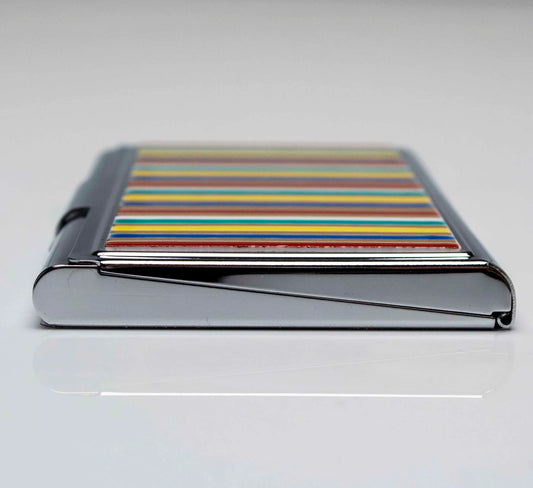 KUTANI JAPANESE CARD CASE VERTICAL STRIPES /SEIKOU KLIN