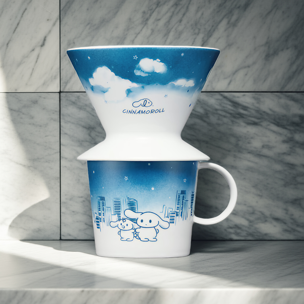 CINNAMOROLL COFFEE DRIPPER & MUG SET HASAMI WARE