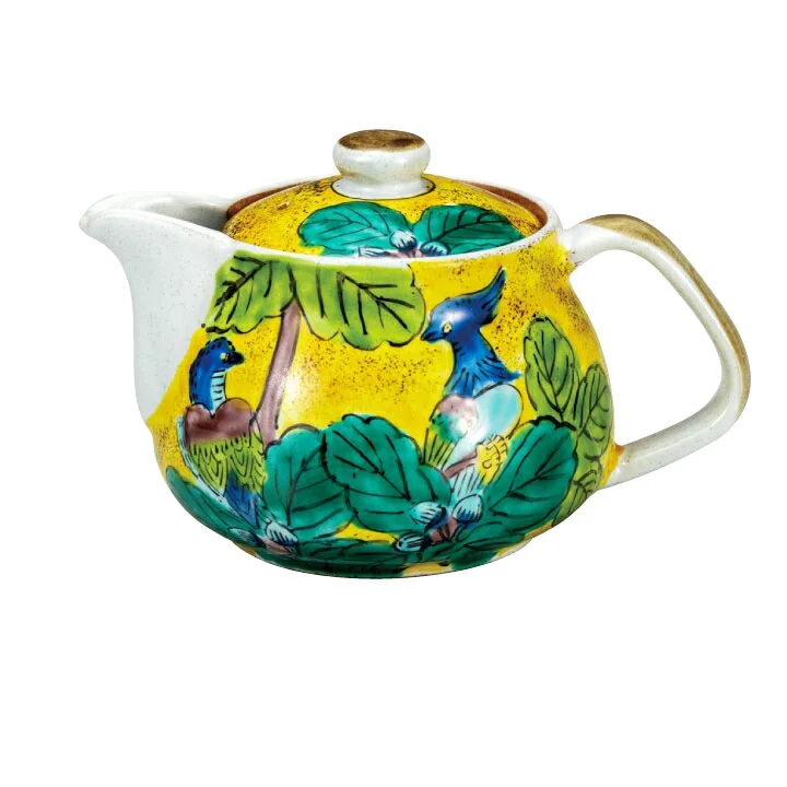 KUTANI WARE JAPANESE TEAPOT(YOSHIDAYA STYLE)(WITH NETTING)