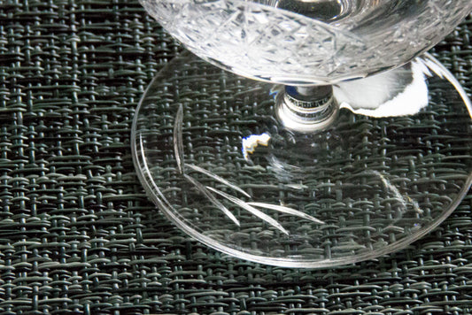 SAKE GLASS, EDO KIRIKO “MOON”