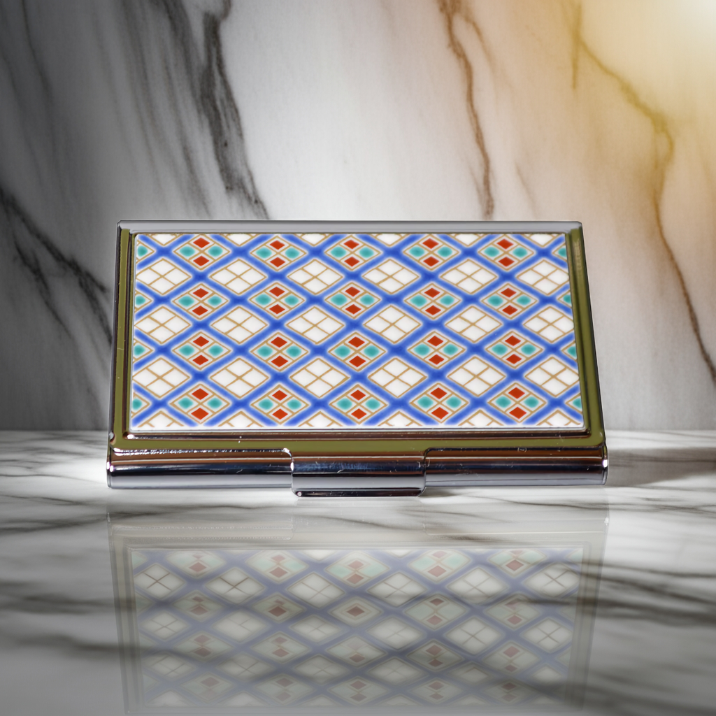 KUTANI JAPANESE CARD CASE DIAMOND PATTERN /SEIKOU KLIN