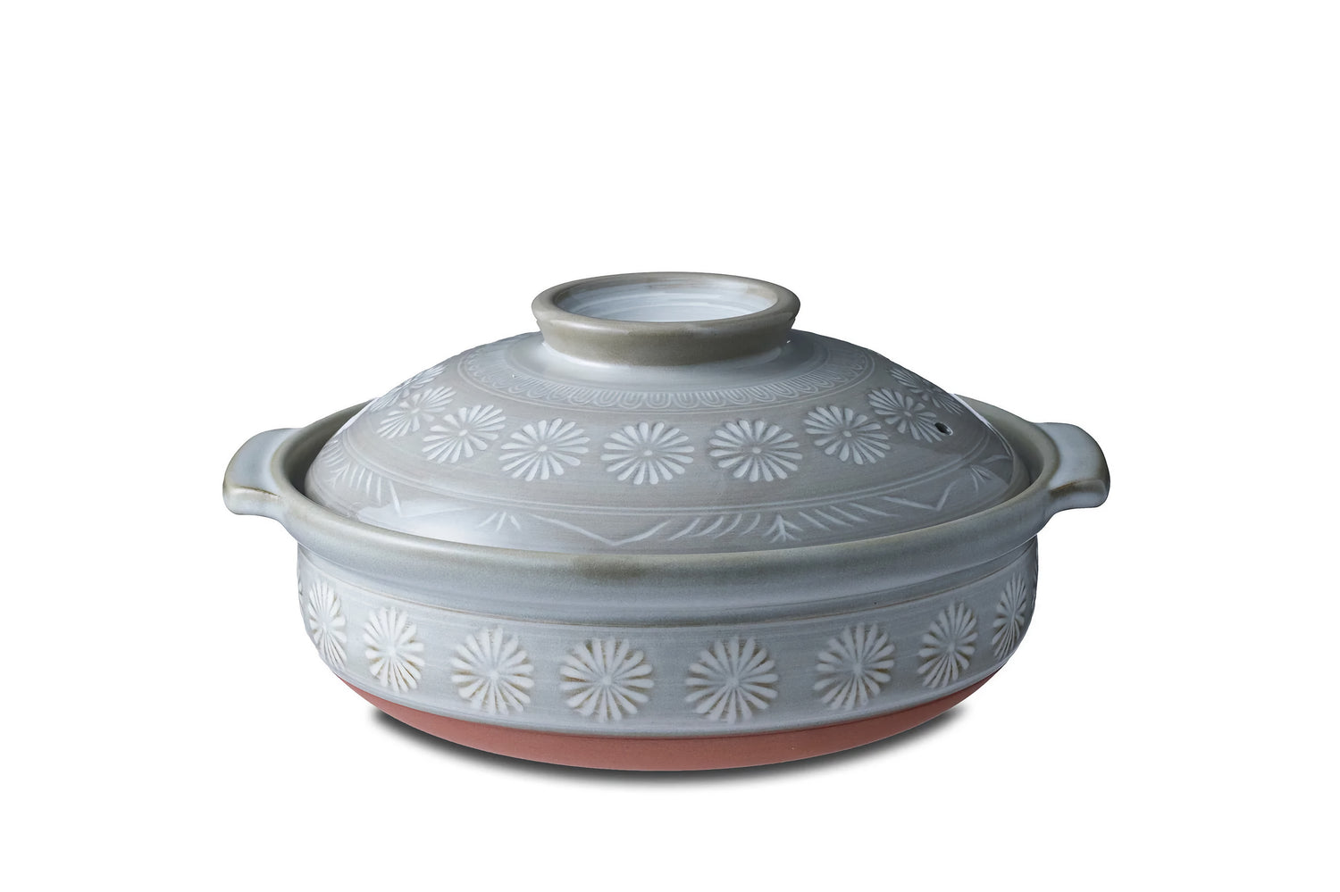 DONABE GINPO (JAPANESE CLAY POT) HANA MISHIMA – SIZE 9