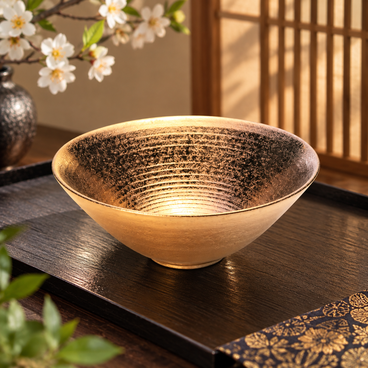 ARITA WARE FLARED BOWL / GOLD SERIES