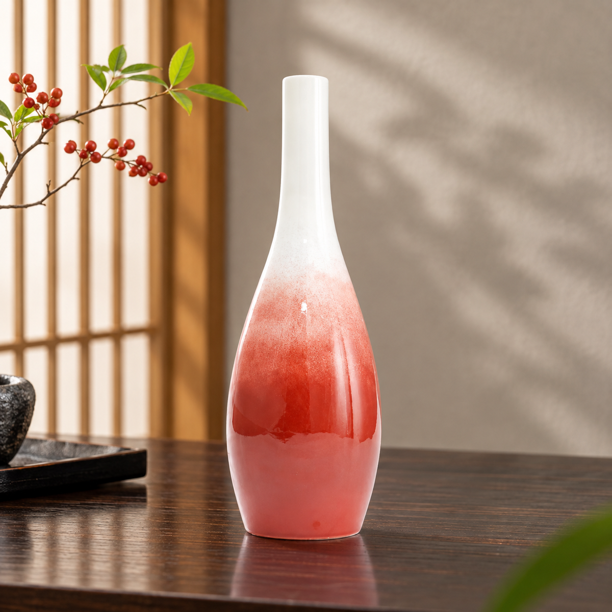 KUTANI WARE SILVER-GLAZED VASE – MODERN GINSAI