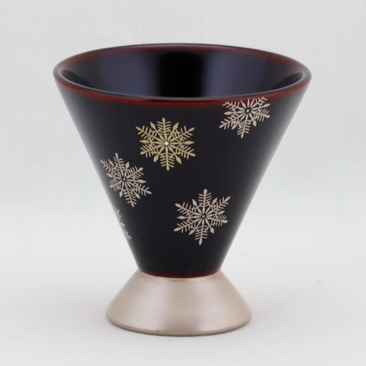 WAJIMA LACQUERWARE GUINOMI SNOW CRYSTAL MAKI-E