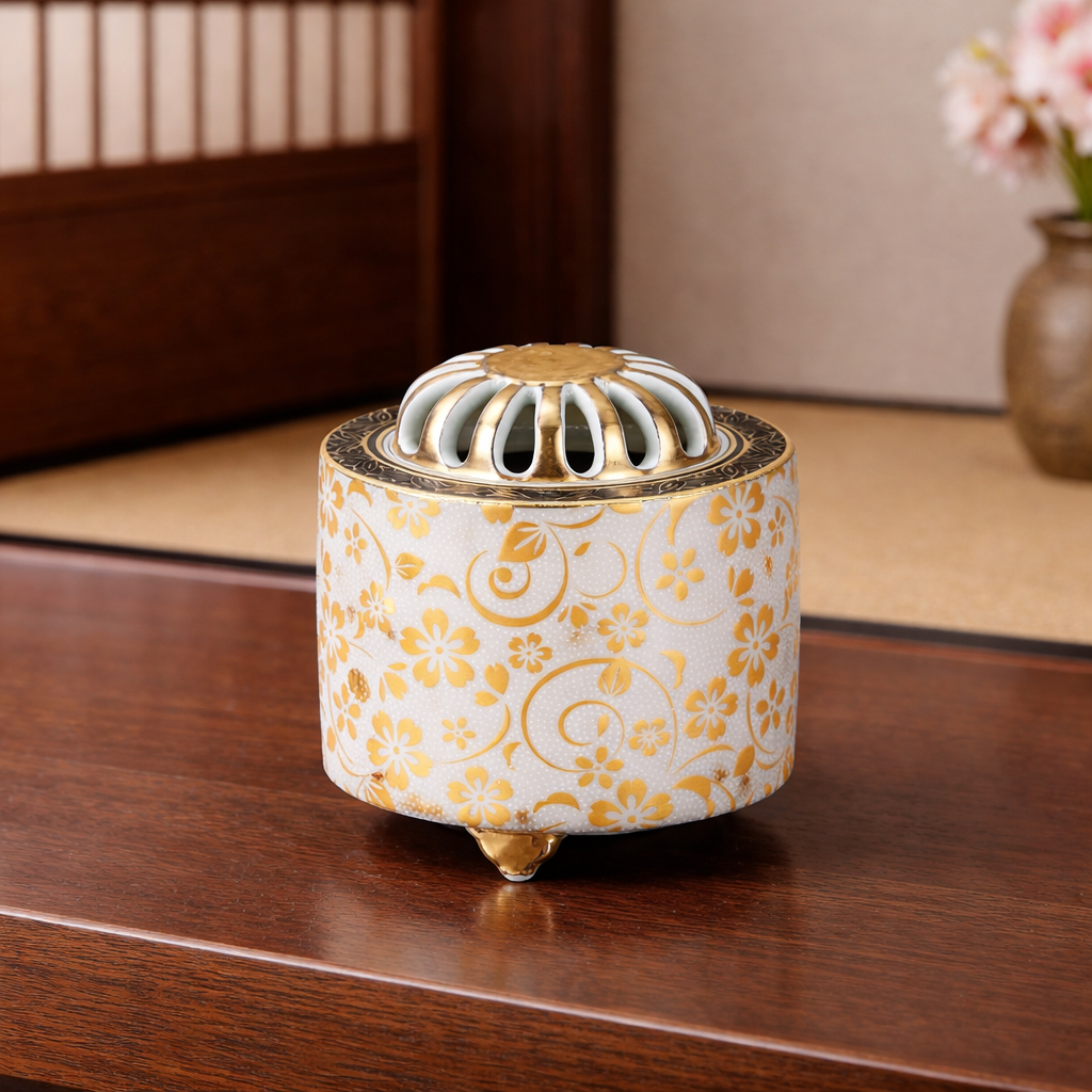 KUTANI WARE INCENSE BURNER