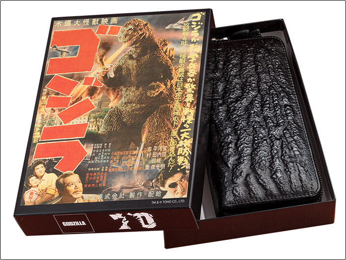 GODZILLA 70TH ANNIVERSARY OFFICIAL GENUINE LEATHER LONG WALLET