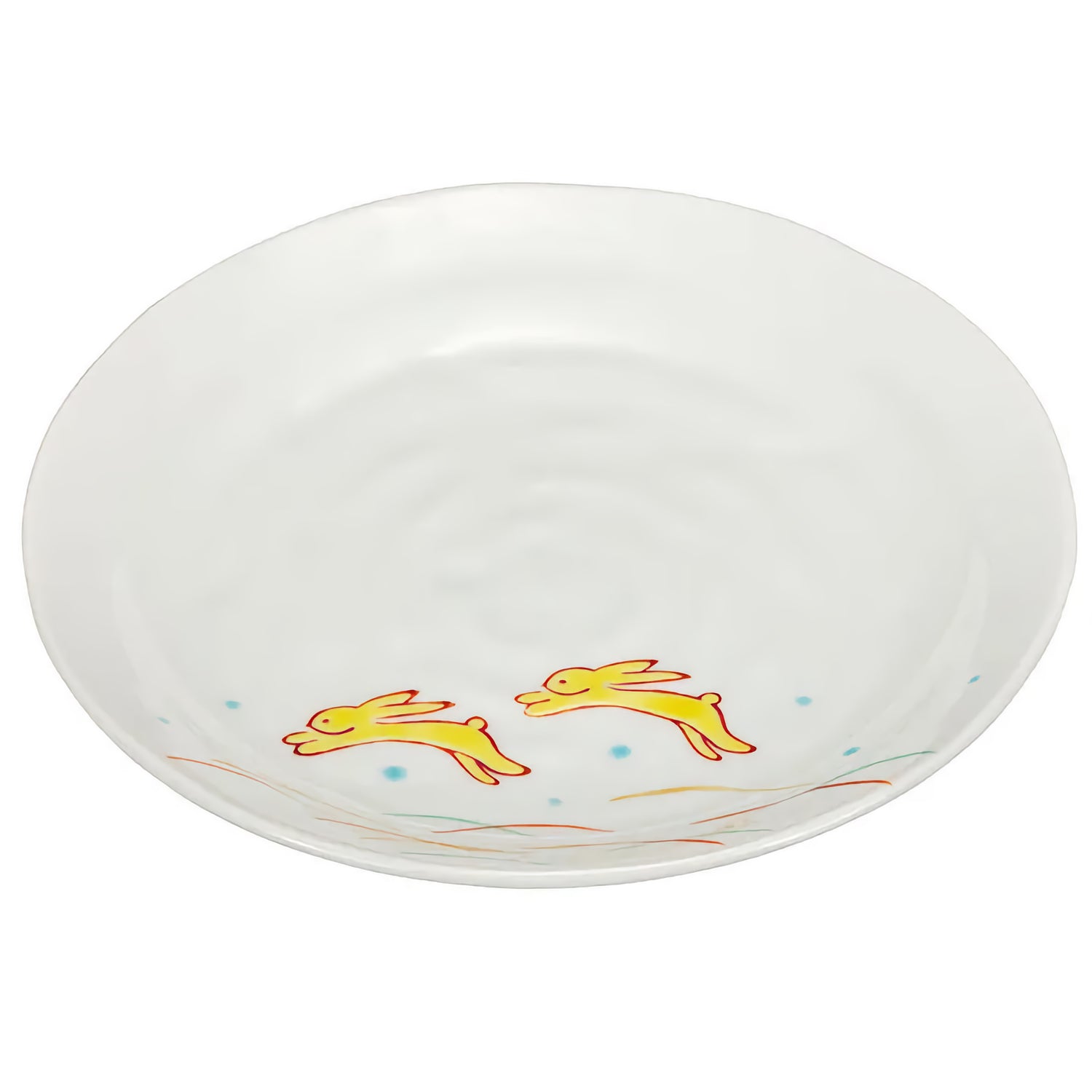 KUTANI JAPANESE SERVING PLATE – HOPPING RABBIT