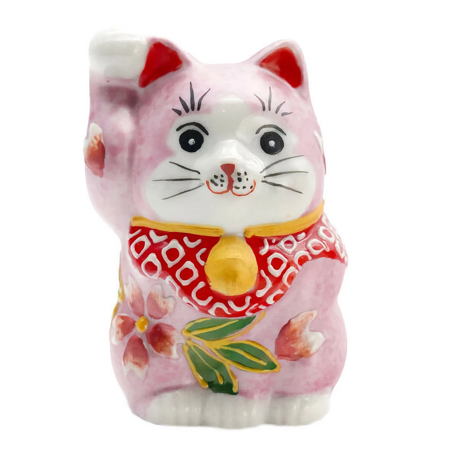 KUTANI JAPANESE LUCKY CAT(MANEKI NEKO) SAKURA MORI PINK