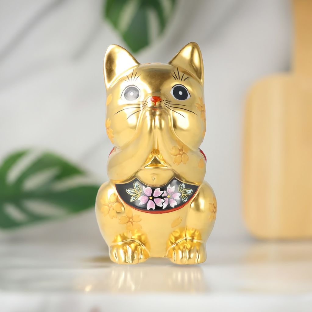 JAPAN KUTANI PRAYING (MANEKI NEKO) - SAKURA MORI GOLDEN
