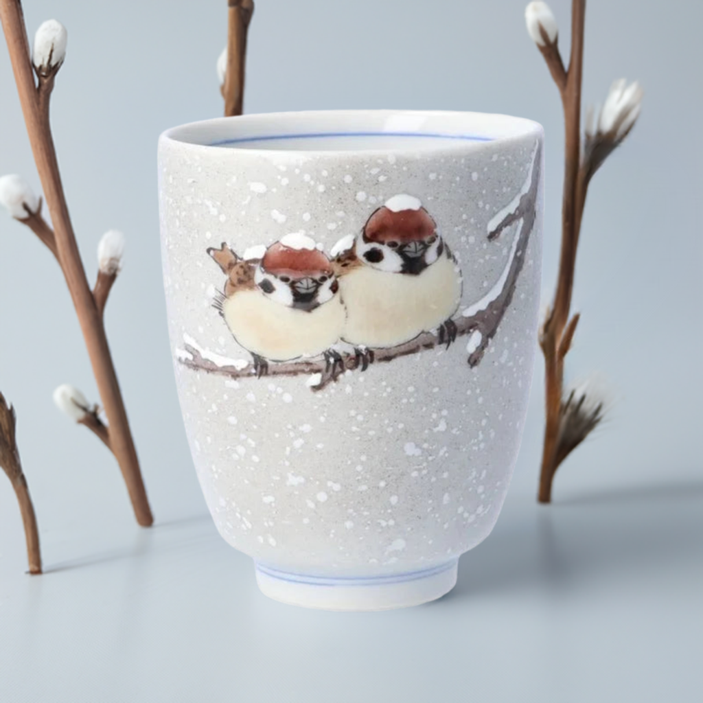 KUTANI JAPANESE YUNOMI SNOW NIJAKU-ZU /TOSHITO NAKAMURA