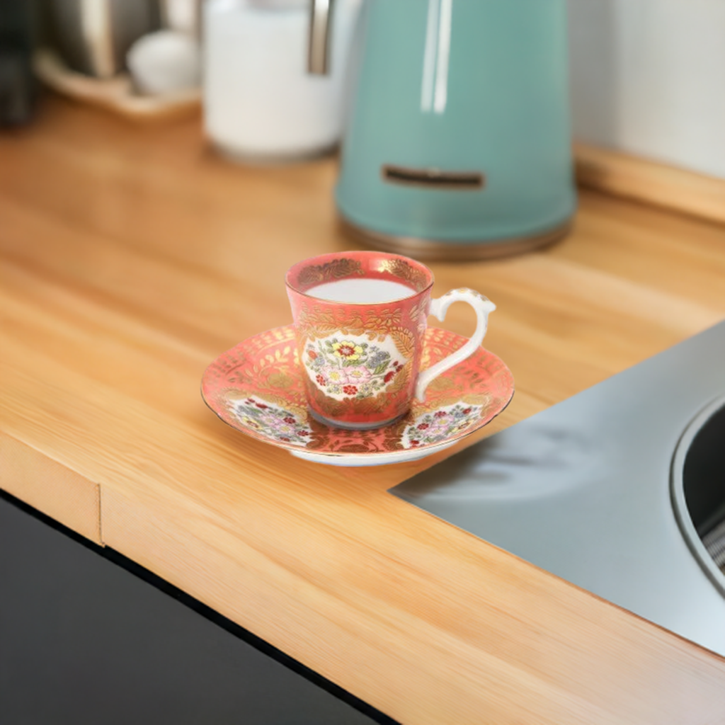 KOURAKU KILN ARITA (BROCADE SCARLET) VERSAILLES ESPRESSO