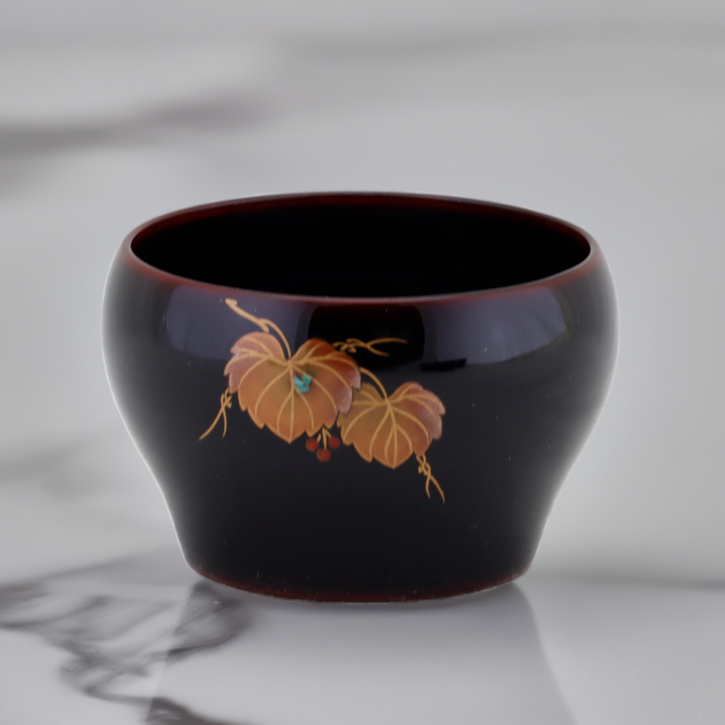 WAJIMA LACQUERWARE GUINOMI TAME-NURI IVY MAKI-E