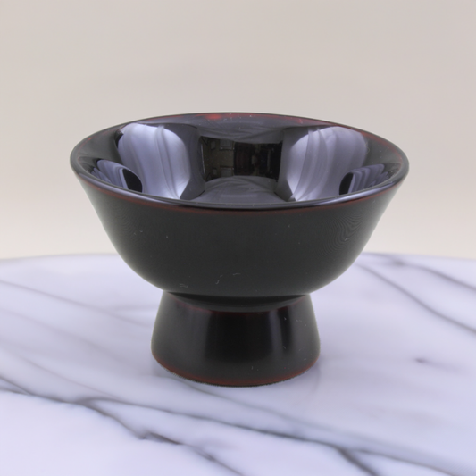 WAJIMA LACQUERWARE GUINOMI TAME-NURI HIRAME MAKI-E