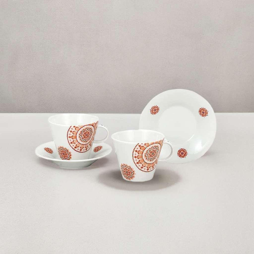 KUTANI WARE PAIR COFFEE (AKAE)/TAISHI KLIN
