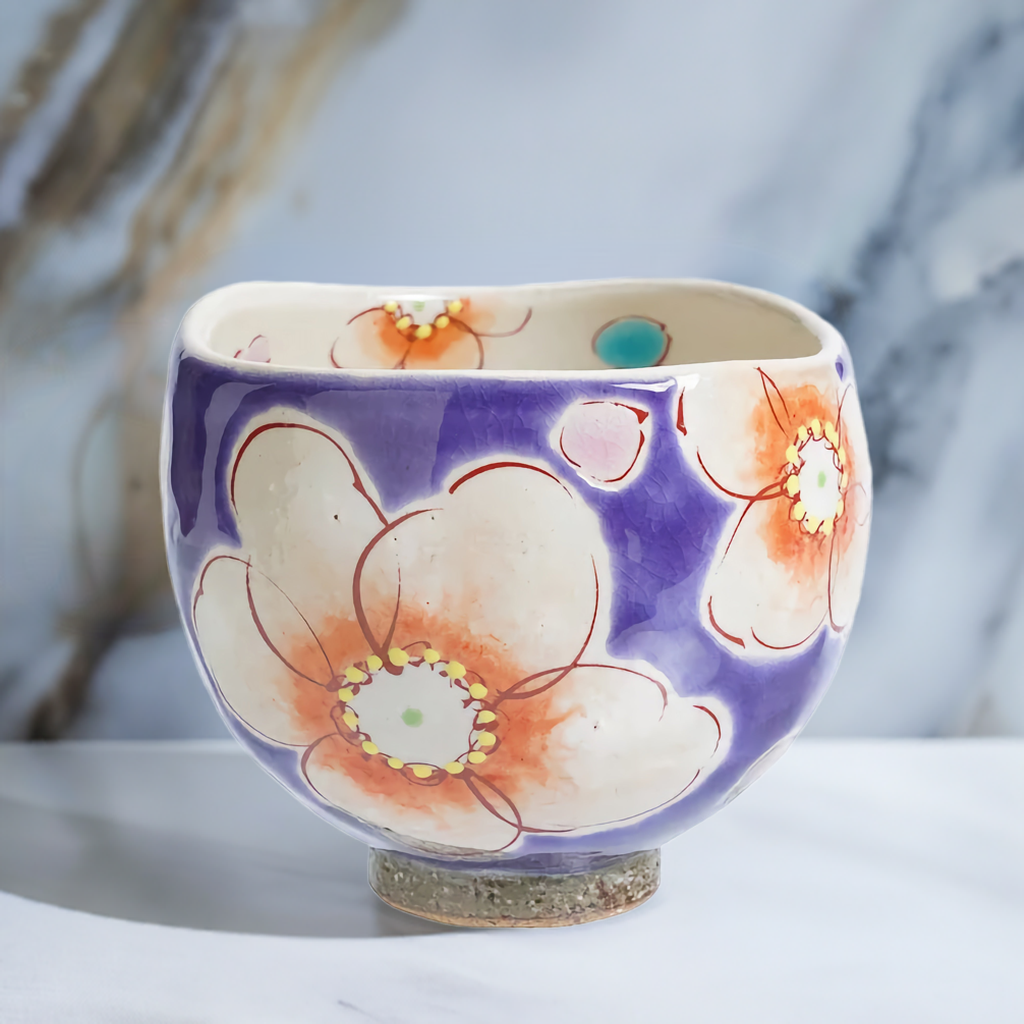 KOKUZOU KLIN KUTANI IPPUKU BOWL VIOLET HANA URARA