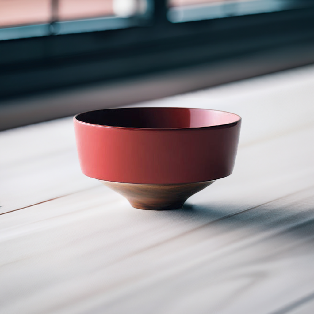 YAMANAKA LACQUERWARE MISARAKU BOWL RED