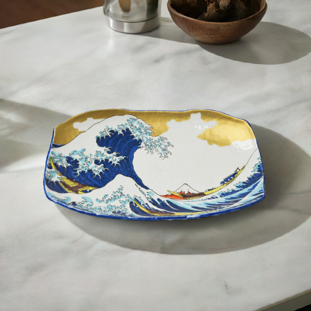 KUTANI WARE PLATE NAMI /SEIKOU KLIN